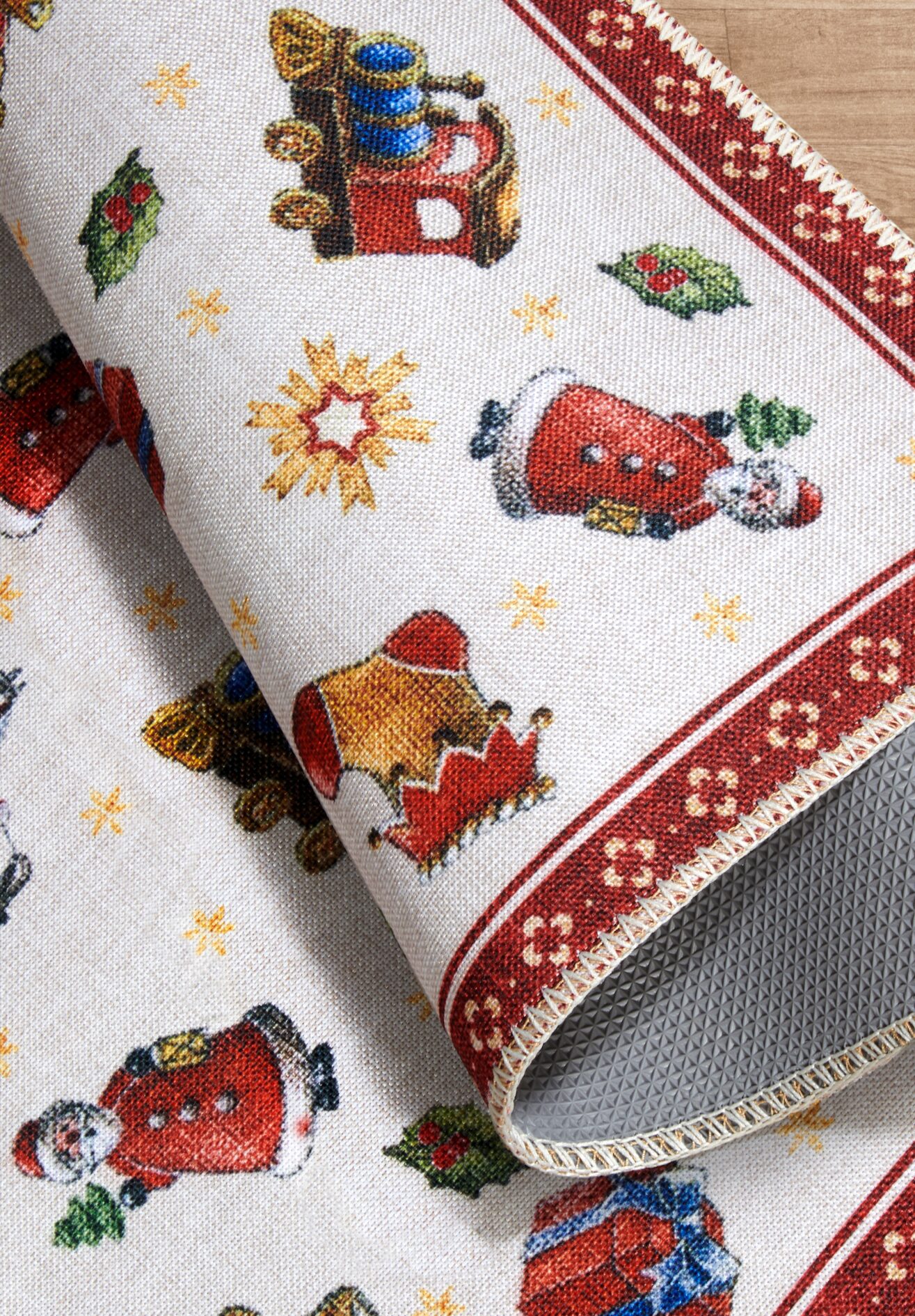 Villeroy & Boch Toy's Delight Design Vloerkleed Nostalgic Rood Meerkleurig