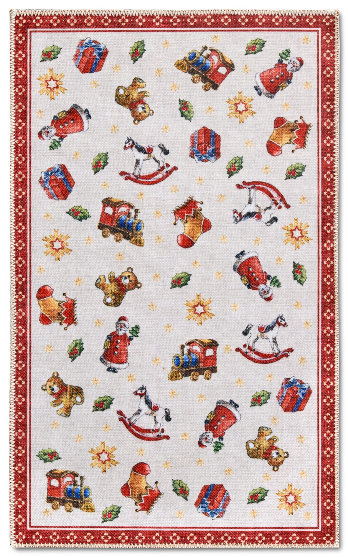 Villeroy & Boch Toy's Delight Design Vloerkleed Nostalgic Rood Meerkleurig