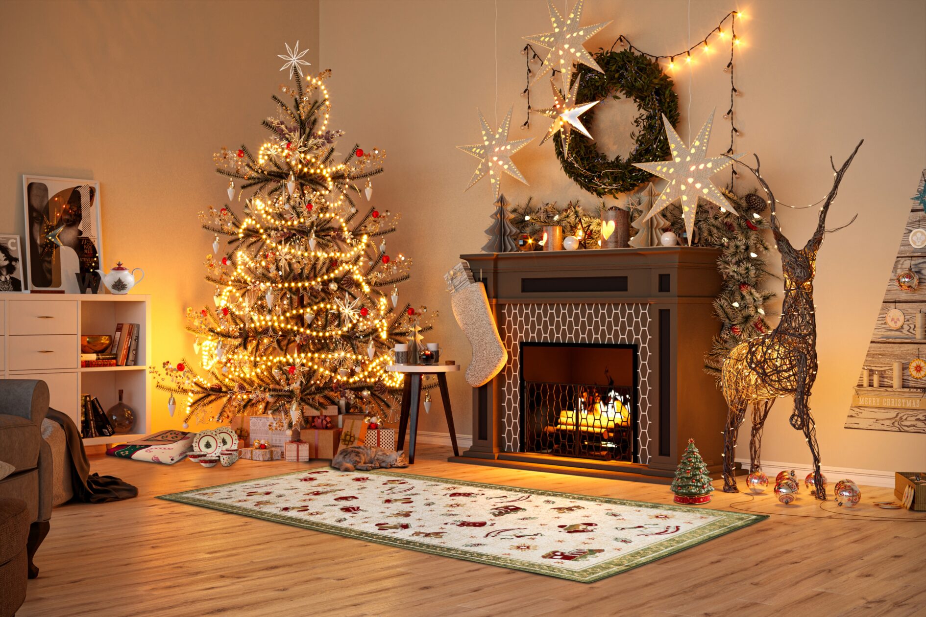 Villeroy & Boch Toy's Delight Design Vloerkleed Nostalgic Shine - Groen-meerkleurig