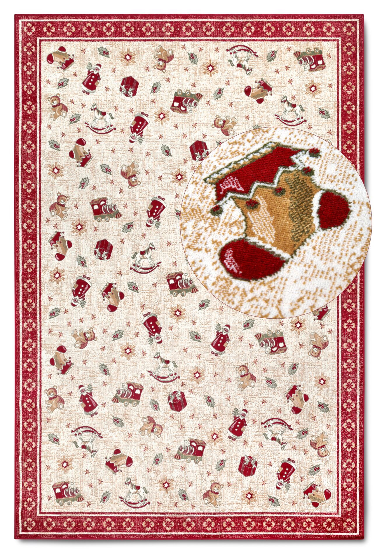 Villeroy & Boch Toy's Delight Design Vloerkleed Nostalgic Shine - Rood-meerkleurig