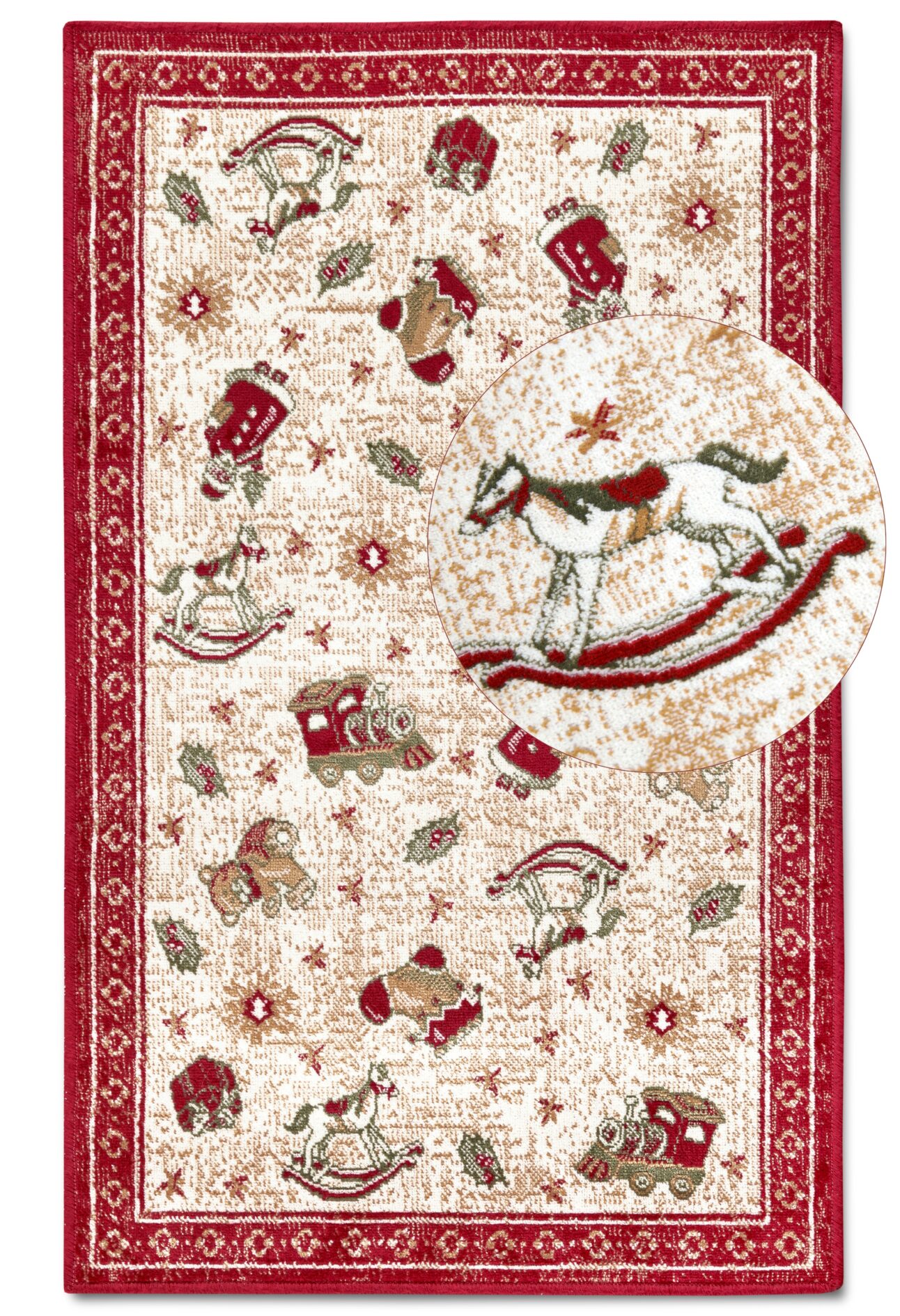 Villeroy & Boch Toy's Delight Design Vloerkleed Nostalgic Shine - Rood-meerkleurig