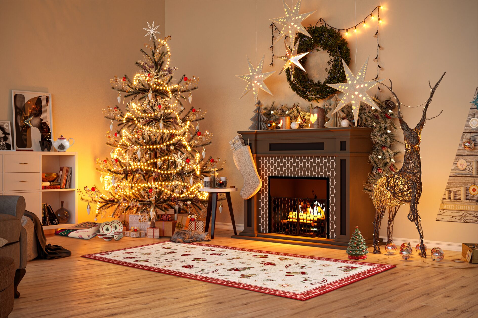 Villeroy & Boch Toy's Delight Design Vloerkleed Nostalgic Shine - Rood-meerkleurig